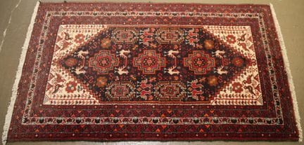 IRAN - Style Sirvan
Tapis en laine et coton noué m