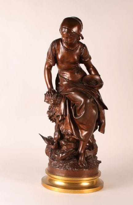 Mathurin MOREAU (1822-1912)
La jeune semeuse
Bronz
