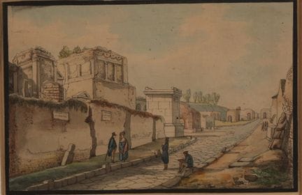 D’après Giacinto GIGANTE (1806-1876). 
 « Via dei 