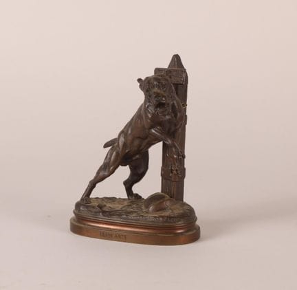 D'après Charles VALTON (1851-1918) 
Chien 
Bronze 