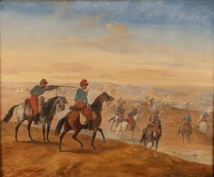 Charles DE LUNA (vers 1812-?)
Charge de cavaliers 