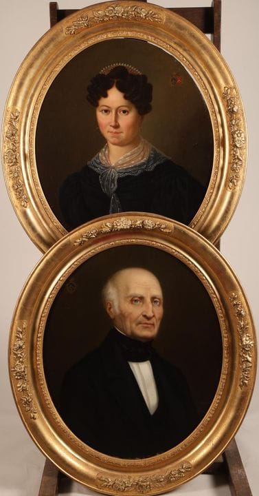 Ecole Française du XIXème s
Portraits présumés de 