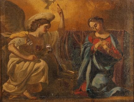 Ecole italienne du XIXe siècle
L’Annonciation
Huil
