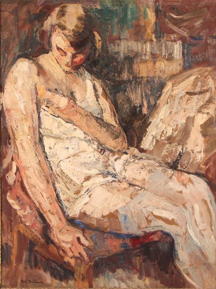 Abel BERTRAM (1871-1954)
Femme assise
Huile sur to