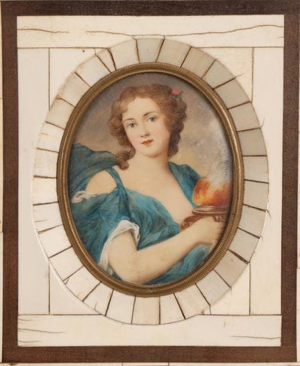 Antoine VESTIER (1740-1824) 
Portrait de femme au 