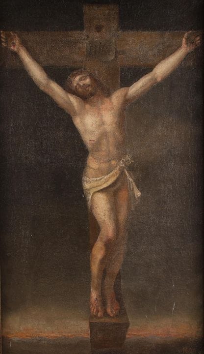 Ecole vers 1750-1800
Crucifixion
Huile sur toile, 