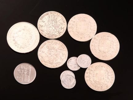 3 Italian Vittorio Emanuele II coins from 1871, 18
