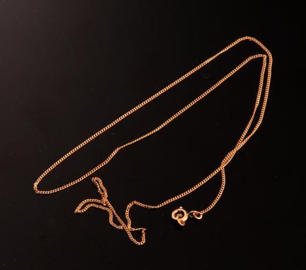 Chaine en or jaune 18 carats (750 millièmes),  à m