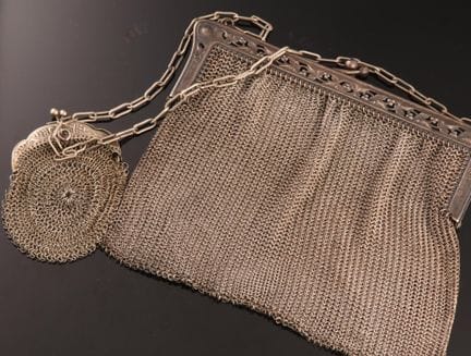 Porte-monnaie et sac à maille résille métallique e