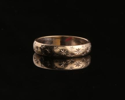 Alliance jonc en or 18 carats (750 millièmes), à p