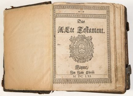 Germany
Bible, Mainz, 1661
A work in German, richl