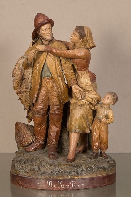 Louis Hanne (1890-1908)
Ne pars pas  En terre cuit