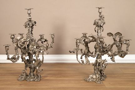 José Maria David (1944–2015)
Pair of animal candle