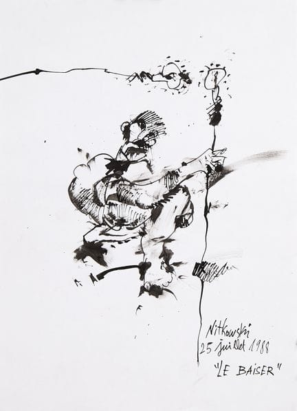Stani Nitkowski (1949–2001)
The Kiss, 1988 Ink on 