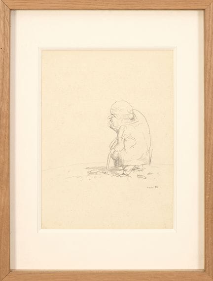 Dado (1933–2010)
Old Woman Walking, 1960; Pencil o