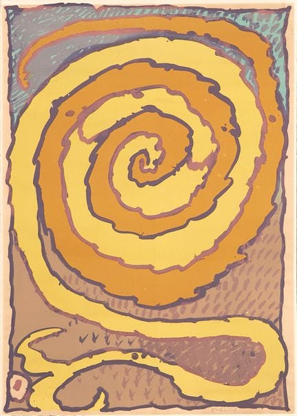 Pierre Alechinsky (nacido en 1927)
Espiral amarill