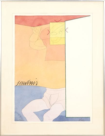 Valerio Adami (nato nel 1935)
Souvenir, 1980 circa