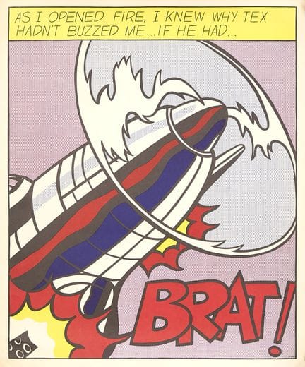 Roy Lichtenstein (1923-1997)
As I open fire [tript