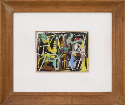 安德烈·兰斯科伊（1902-1976）
作品  水粉画，画纸，右上角签名，12.5 x 16.5 厘