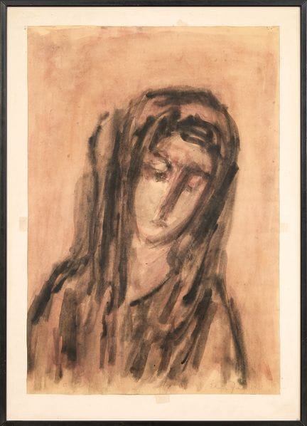 Elvire Jan (1904-1996)
Vergine 1981 Lavaggio a inc