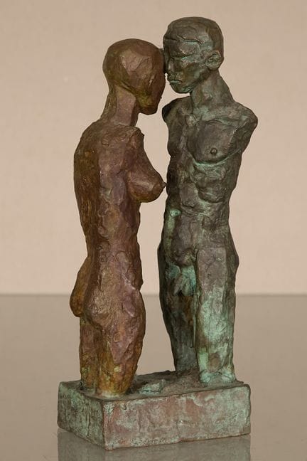 迪特里希·克林格（1954年出生）
《两个人物》（293-294） 2015年 青铜版画，经艺术家签