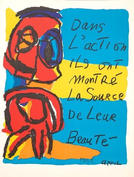 Karel Appel (1921-2006)
2 litografías  > «En la