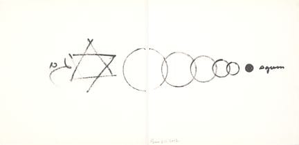 Yaacov Agam (1928-2026)
Dibujo autógrafo de 2012, 