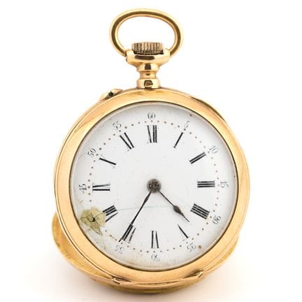 Orologio da colletto  In oro giallo 18 carati (750