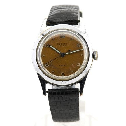 Record
Montre Sport circa 1950 Boîtier rond en aci