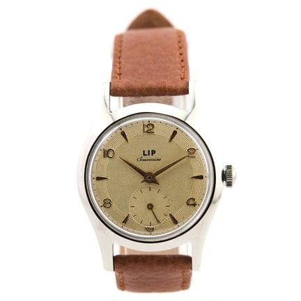 LIP
Montre Souveraine  Boîtier rond en acier cadra
