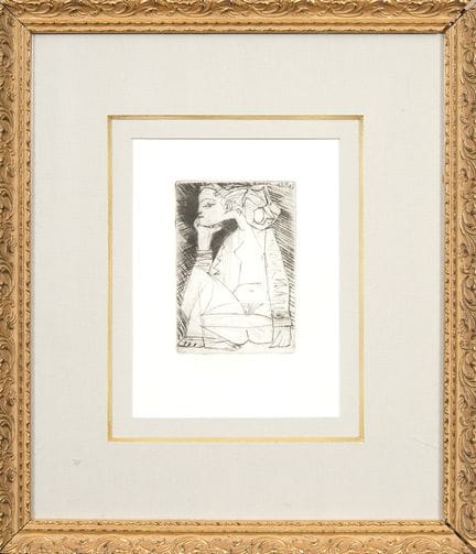 D'après Pablo Picasso (1881-1973)
Femme assise en 