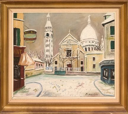 Elisée Maclet (1881-1962)
Sacré-Coeur sous la neig