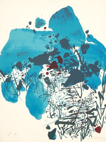 Chu Teh-Chun (1920-2014)
Composition  Lithographie