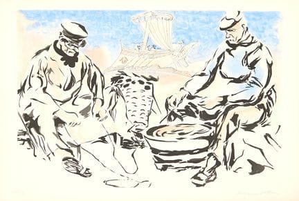 Jacques Villon (1873-1963)
Les Pêcheurs circa 1960