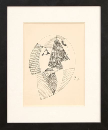 Léopold Survage (1879-1968)
Portrait 1939 Encre su