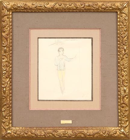 Marie Laurencin (1883-1956)
Jeune page  Mine de pl