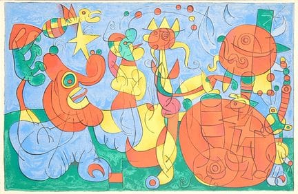 Joan Miró (1893-1983)
Chez le roi de Pologne, plan
