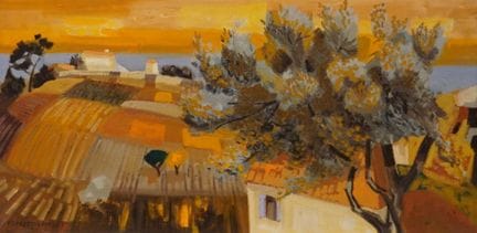 Georges LAMBERT (1919-1998): "L'olivier près de Ca