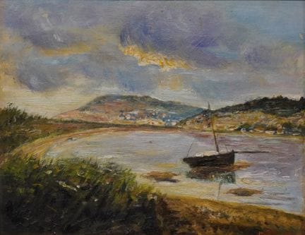 VANALDERT (XXe): "L'estuaire de la Dive, près de C