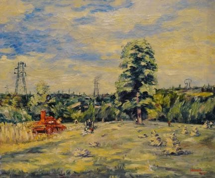 Louis BOURGEOIS (1873-1959): "La moisson en Creuse