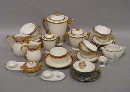 Manette de porcelaines diverses, service à thé en 