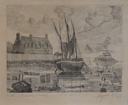 D'après Jean-Claude LALOUETTE (1941): "Bateau sur 