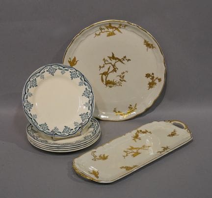 Ein Set aus zwei Porzellantellern von Bernardaud a