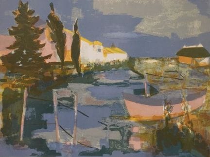 Georges LAMBERT (1919-1998): "Canaux en Provence",