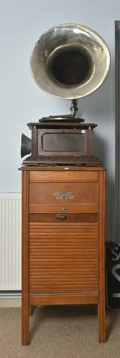 Rare phonographe moteur à air chaud, fabrication s