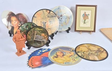 Lot de 6 pictures discs dont un en forme de papill