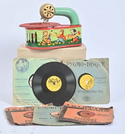 Phono-jouet Pixie Phone, ton vert et rouge, tôle l