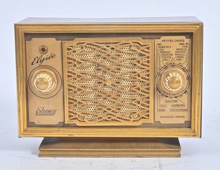 Zodiac Radio, intorno al 1954,
modello Élysées, ra