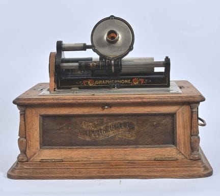 Columbia, Graphophone  tipo BC, 
con coperchio, se