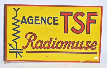 "Agenzia TSF Radiomuse"
Targa smaltata bifacciale 